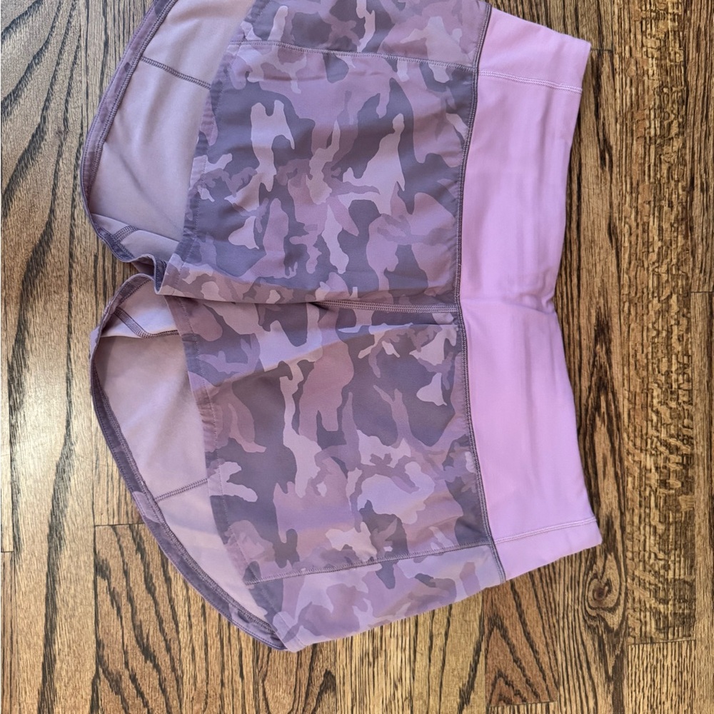 lululemon athletica mauve Camo Athletic Shorts